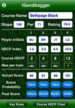 ... iSandbagger is one of the best golf appsf for keeping everyone honest